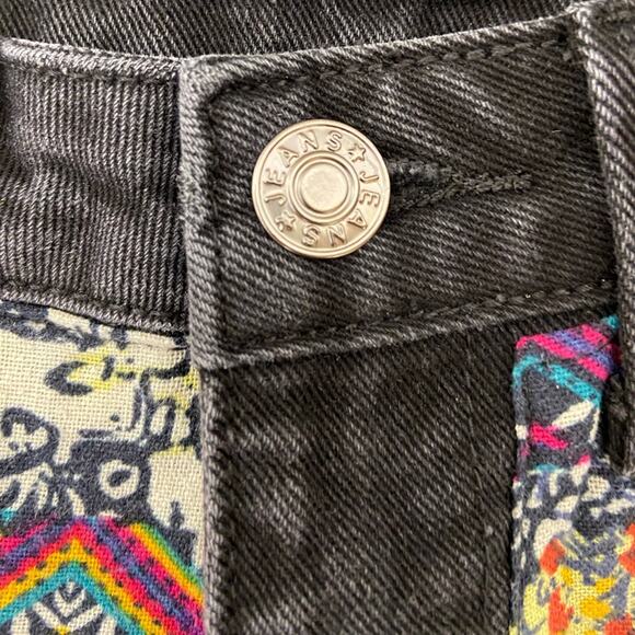 SHEIN Multicolor Patterned Jean Shorts - Picture 5 of 8